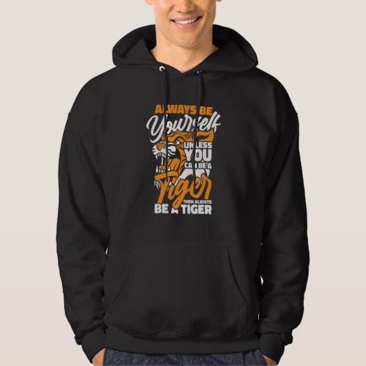 Tijger Dieren Tijgers Hoodie (Voorkant)