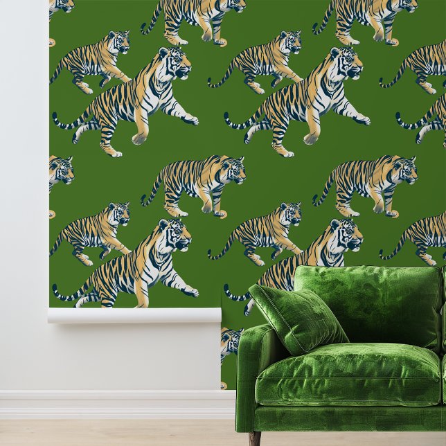 Tijger Dierenpatroon Jungle Behang (Creator heeft geüpload)