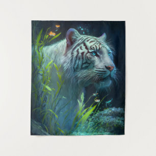 Tijger Dierenportret Schilderij Wildlife Outdoors Wandkleed