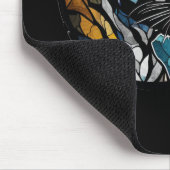 Tijger Dierportret Glas in lood Wildlife Free Muismat (Hoek)