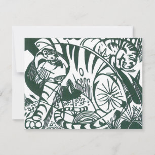 Tijger door Franz Marc,  expressionistische kunst