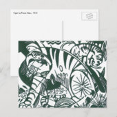 Tijger door Franz Marc,  expressionistische kunst Briefkaart (Voorkant / Achterkant)