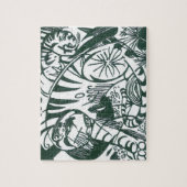 Tijger door Franz Marc,  expressionistische kunst Legpuzzel (Verticaal)