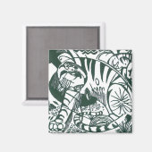 Tijger door Franz Marc,  expressionistische kunst Magneet (Voorkant / Achterkant)