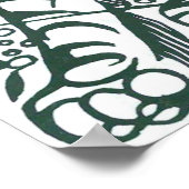 Tijger door Franz Marc, expressionistische kunst Poster (Hoek)