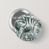 Tijger door Franz Marc,  expressionistische kunst Ronde Button 5,7 Cm (Voorkant /achterkant)