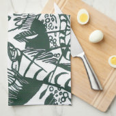 Tijger door Franz Marc,  expressionistische kunst Theedoek (Quarter Fold)