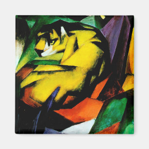 Tijger door Franz Marc Magneet