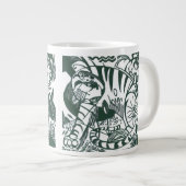 Tijger door Franz Marc, Vintage Expressionisme Kun Grote Koffiekop (Voorkant rechts)