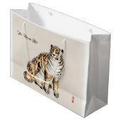 Tijger door Kōno Bairei Japanse illustratie Groot Cadeauzakje (Voorkant Gekanteld)