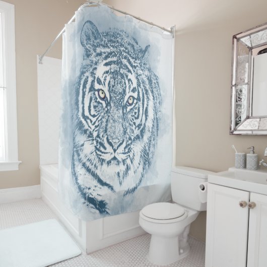 tijger douchegordijn (In situ)