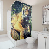 tijger douchegordijn (In situ)