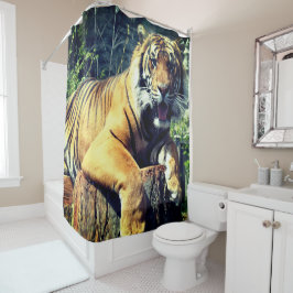 tijger douchegordijn