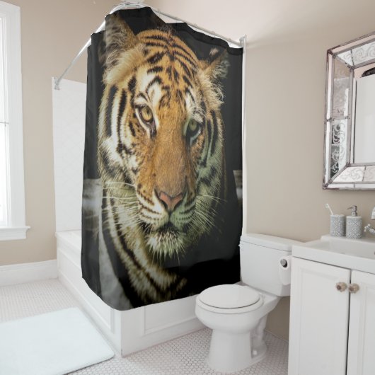 tijger douchegordijn (In situ)
