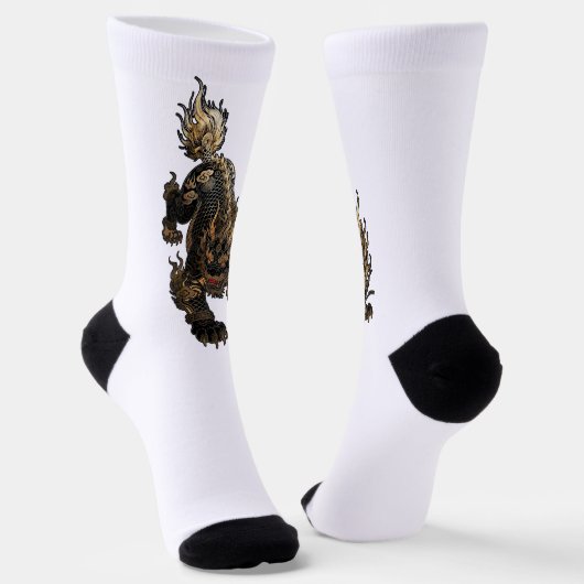Tijger Draak Sokken (Gebogen)
