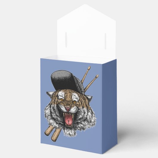 Tijger Drummer Bedankdoosjes (Geopend)