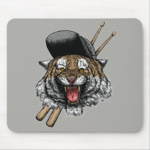 Tijger Drummer Muismat