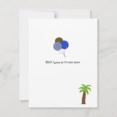 Tijger en Beer Oerwoud Thema Verjaardagsuitnodigin Kaart (Achterkant)