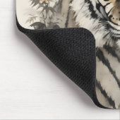 Tijger en Bloemen Muismat (Hoek)