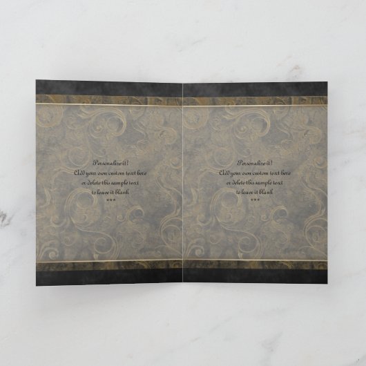 Tijger en Chinees Symbool Groeten & Notecards Feestdagen Kaart (Binnen)