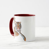 Tijger en Chinees symbool Mok (Voorkant links)