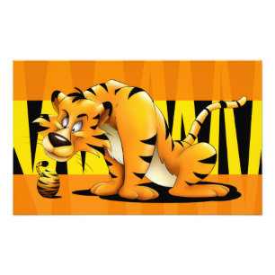 Tijger en Cub Foto Afdruk