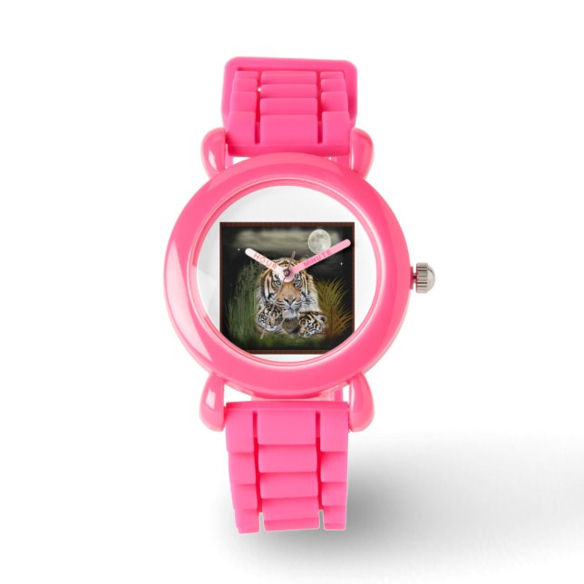 Tijger en cubs horloge (Voorkant)
