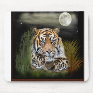 Tijger en cubs muismat