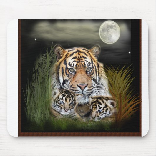 Tijger en cubs muismat (Voorkant)