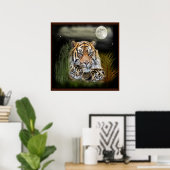 Tijger en cubs poster (Thuiskantoor)