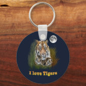 Tijger en cubs sleutelhanger (Voorkant)