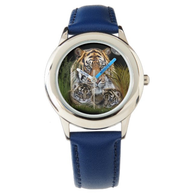Tijger- en cubushorloges horloge (Voorkant)