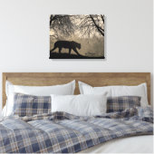 Tijger en Der Canvas Afdruk (Insitu (Slaapkamer))