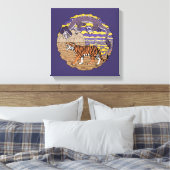 Tijger en draak canvas afdruk (Insitu (Slaapkamer))