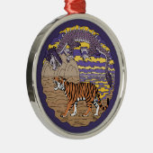 Tijger en draak metalen ornament (Rechts)