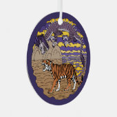 Tijger en draak metalen ornament (Voorkant Rechts)