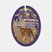 Tijger en draak metalen ornament (Voorkant links)