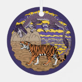 Tijger en draak metalen ornament (Achterkant)