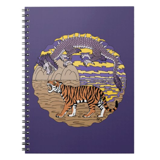 Tijger en draak notitieboek (Voorkant)