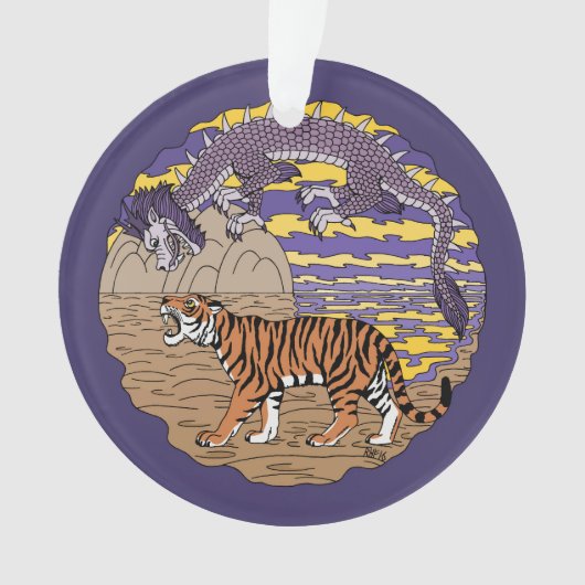 Tijger en draak ornament (voorkant)