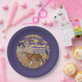 Tijger en draak papieren bordje (Feest)