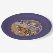 Tijger en draak papieren bordje (Gekanteld)