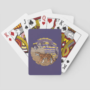 Tijger en draak pokerkaarten