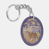 Tijger en draak sleutelhanger (Voorkant Links)