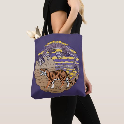 Tijger en draak tote bag (Dichtbij)