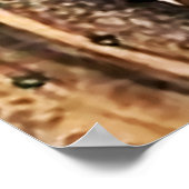 Tijger en Ekster Minhwa onder dennenboom Poster (Hoek)