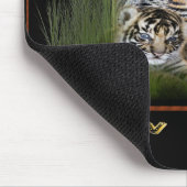 Tijger en kubs mousepad muismat (Hoek)