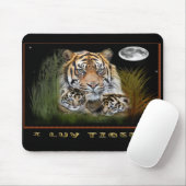 Tijger en kubs mousepad muismat (Met muis)