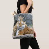 Tijger en kubusliefde tote bag (Dichtbij)
