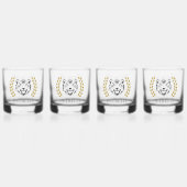 tijger en Laurels Whisky Glas (Achterkant)